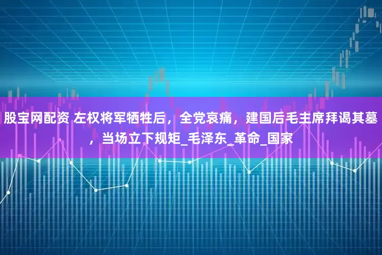 股宝网配资 左权将军牺牲后，全党哀痛，建国后毛主席拜谒其墓，当场立下规矩_毛泽东_革命_国家